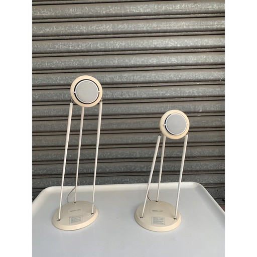 Vintage solid B and W telescopic speakers, 1980