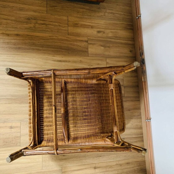 Image 1 of Poltrona vintage in vimini e rattan