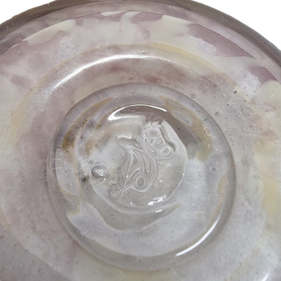 Image 1 of Ciotola di design vintage con vetro lattimo, fine XX secolo