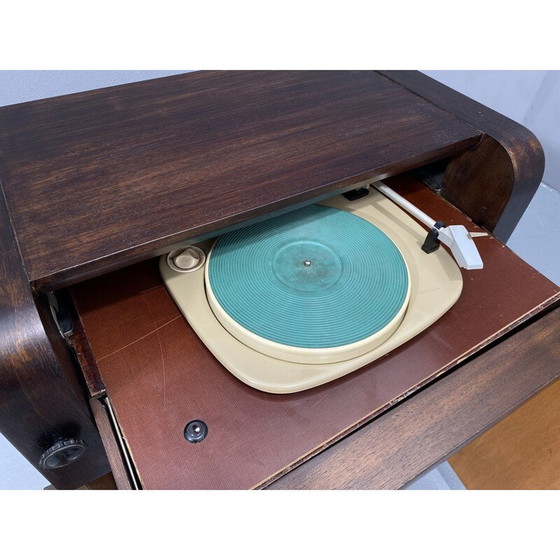 Image 1 of Mid century cabinet with build-in turntable, Germany 1950s