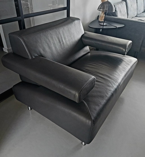 Armchair Cloak Pacific Gray Leather