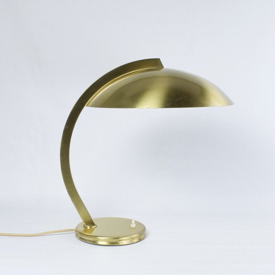 Image 1 of Lampada da scrivania vintage Bauhaus in ottone di Egon Hillebrand per Lichtenfabrik Hillebrand, Germania 1940