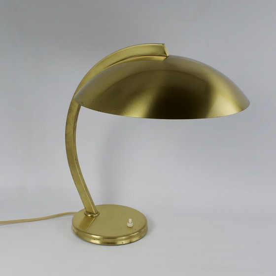 Image 1 of Lampada da scrivania vintage Bauhaus in ottone di Egon Hillebrand per Lichtenfabrik Hillebrand, Germania 1940