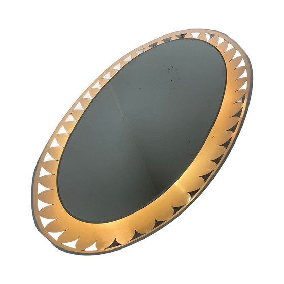 Image 1 of Ernest Igl for Hillebrand - German made space age design mirror with backlighting 