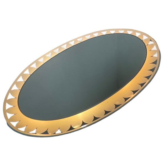 Image 1 of Ernest Igl for Hillebrand - German made space age design mirror with backlighting 