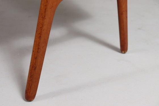 Image 1 of Curved Mid - Century desk in teak by Svend Åge Madsen for Sigurd Hansen, Denmark, 1960s