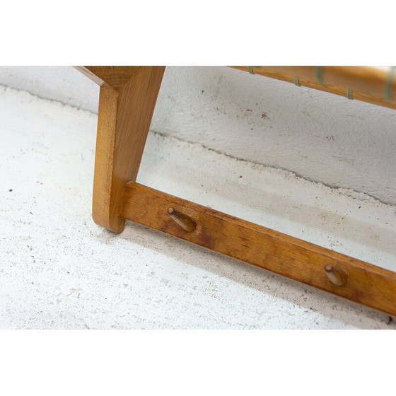 Image 1 of Vintage beech wood wall shelf by Krásná Jizba, Czechoslovakia 1960