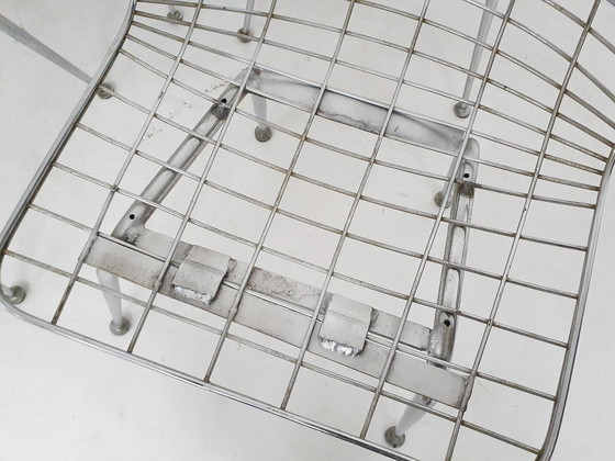 Image 1 of Set Of 8 Mid-Century Wire Chairs The Netherlands 1950'S