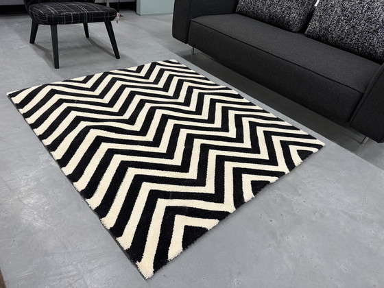 Image 1 of Brink et Campman Buckweat Millet Rug noir et blanc