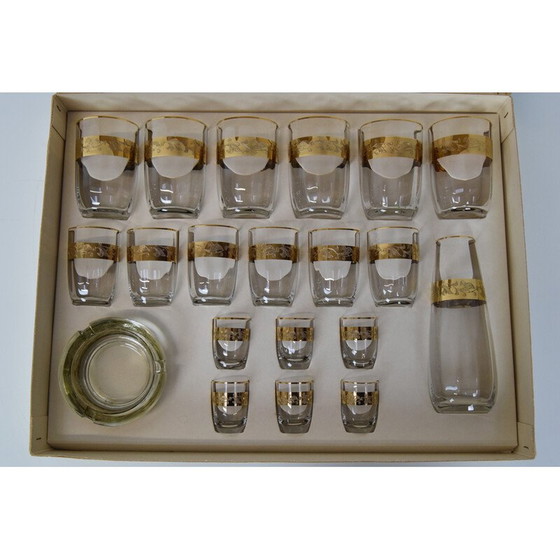 Image 1 of Vintage glass set, Czechoslovakia 1950s