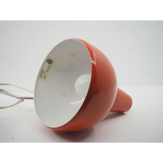 Image 1 of Vintage red table lamp, Czechoslovakia