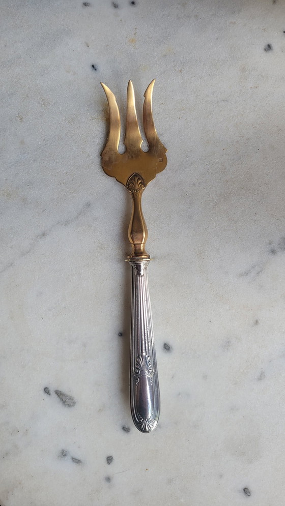 Image 1 of Antique Silver And Gilt Mignard Set