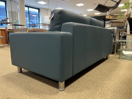 Image 1 of Rolf Benz Ego 2 seater sofa blue leather