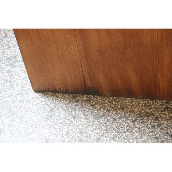 Image 1 of Vintage oakwood desk with sliding curtain, 1950
