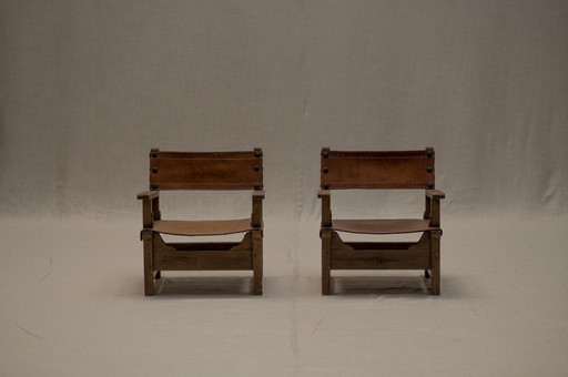 Spanish Brutalist Easy Chair Set