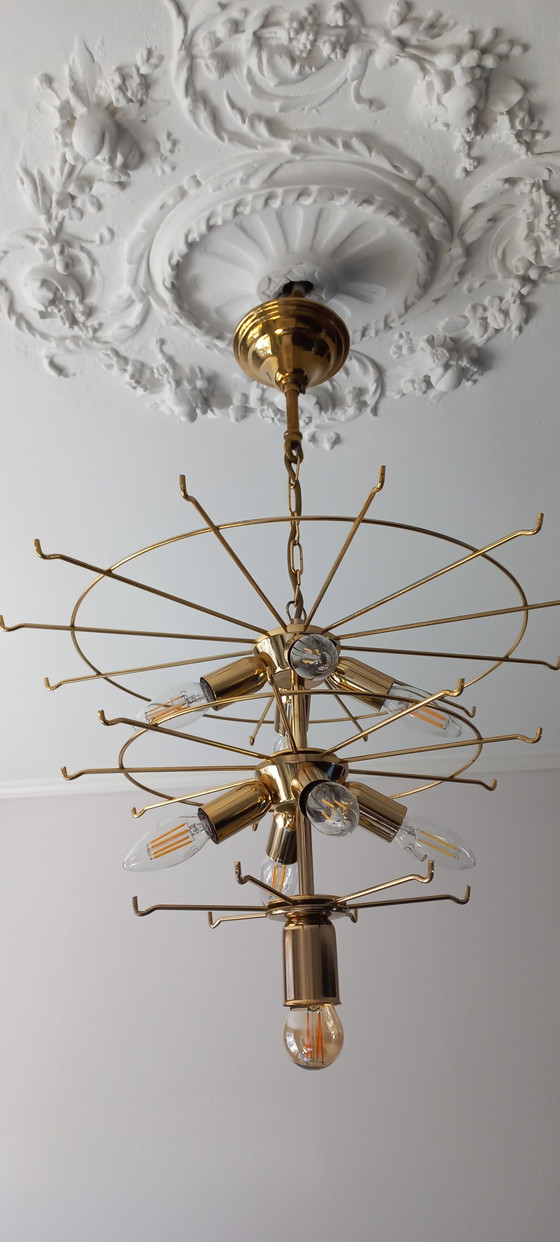 Image 1 of Lampadario in vetro vintage