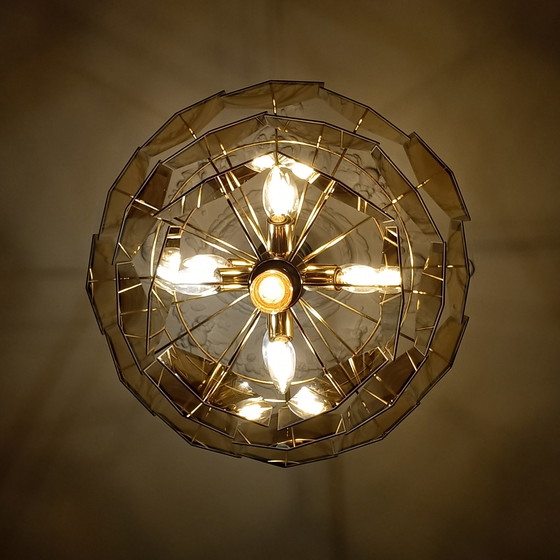 Image 1 of Lampadario in vetro vintage