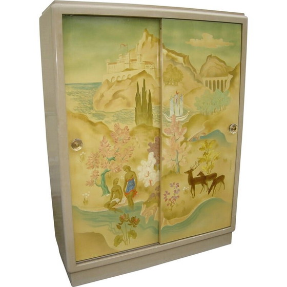 Image 1 of Vintage lacquered cabinet by Pierre Paulin, 1940