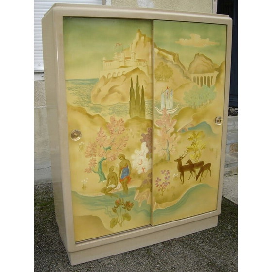 Image 1 of Vintage lacquered cabinet by Pierre Paulin, 1940