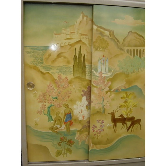 Image 1 of Vintage lacquered cabinet by Pierre Paulin, 1940