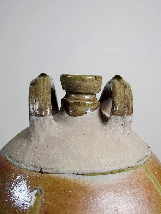 Image 1 of Stoneware Jar Xl Antique Xixth Century French Crafts Puisaye