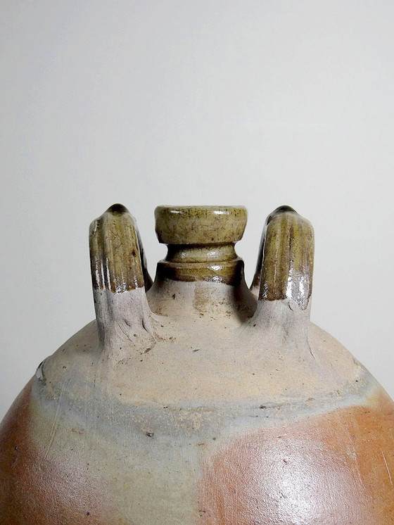 Image 1 of Stoneware Jar Xl Antique Xixth Century French Crafts Puisaye