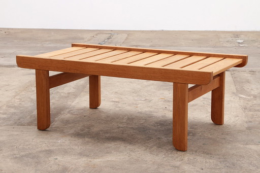 Bernt Petersen for Niels Eilersen bench made of oak, 1960