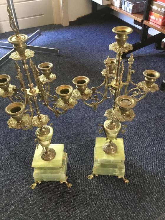 Image 1 of Set Of 2 Armige Candlesticks