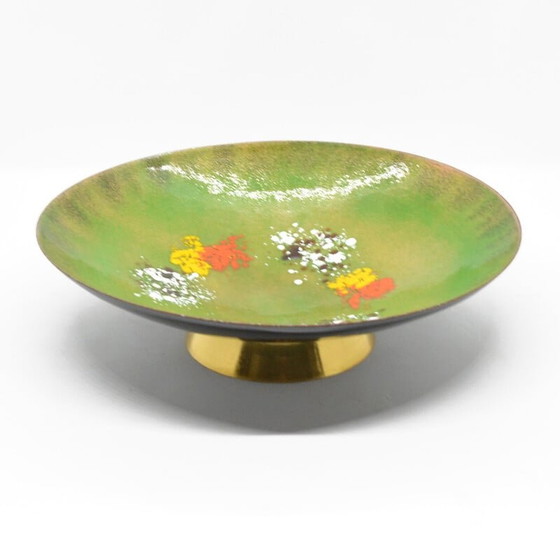 Image 1 of Vintage enameled copper bowl, Germany 1960s