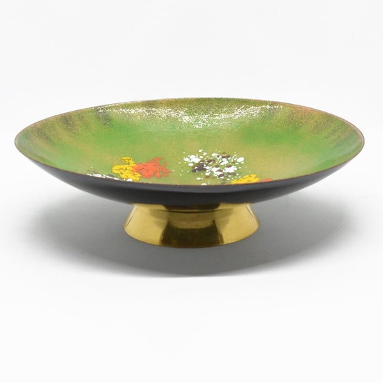 Image 1 of Vintage enameled copper bowl, Germany 1960s