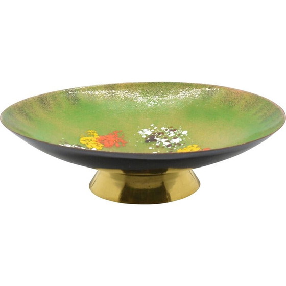 Image 1 of Vintage enameled copper bowl, Germany 1960s