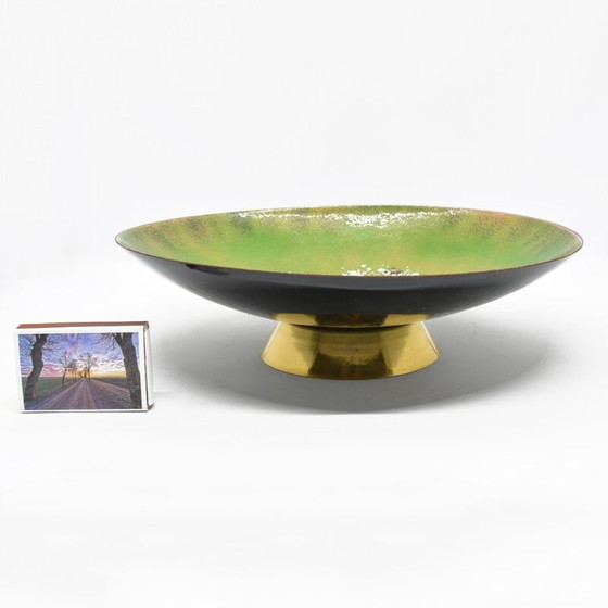 Image 1 of Vintage enameled copper bowl, Germany 1960s