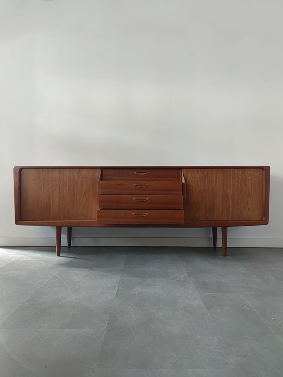 Image 1 of Vintage Danish Sideboard In Teak By H.W. Klein For Bramin