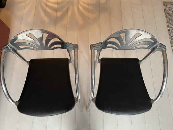 Image 1 of 4x Bros/S Alesia Italia Design Dining Chairs.