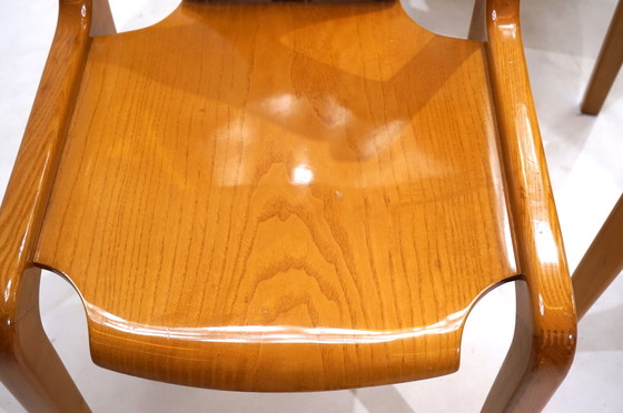 Image 1 of Set Of 6 Pozzi Dining Chairs By Augusto Savini, 1960