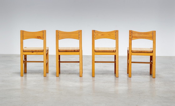 Image 1 of Set of 4 Hongisto Dining Chairs by Ilmari Tapiovaara for Laukaan Puu, Finland 1963