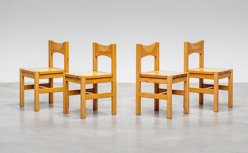 Set of 4 Hongisto Dining Chairs by Ilmari Tapiovaara for Laukaan Puu, Finland 1963