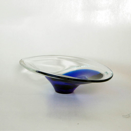 Crystal Glass Oval Bowl | Svoboda Glass Studio