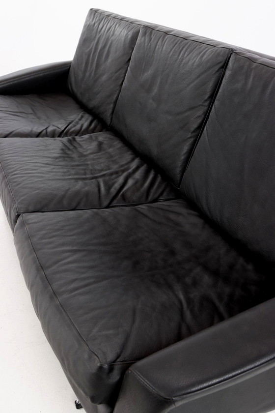 Image 1 of Vintage Danish design 3-seater leather shaker sofa