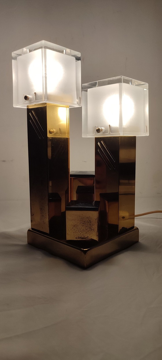 Image 1 of Metal Table Lamp. Italy, 1970S.