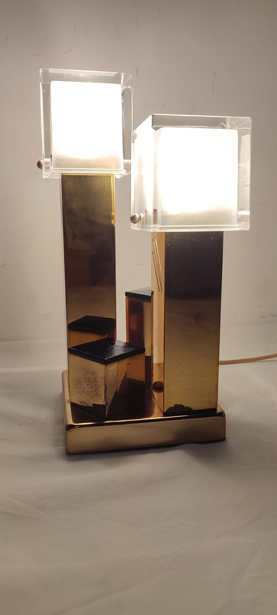 Image 1 of Metal Table Lamp. Italy, 1970S.