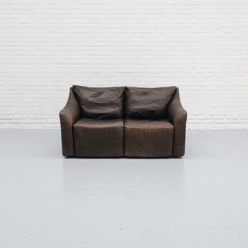 Leather Two-Seater Sofa Cor '70S