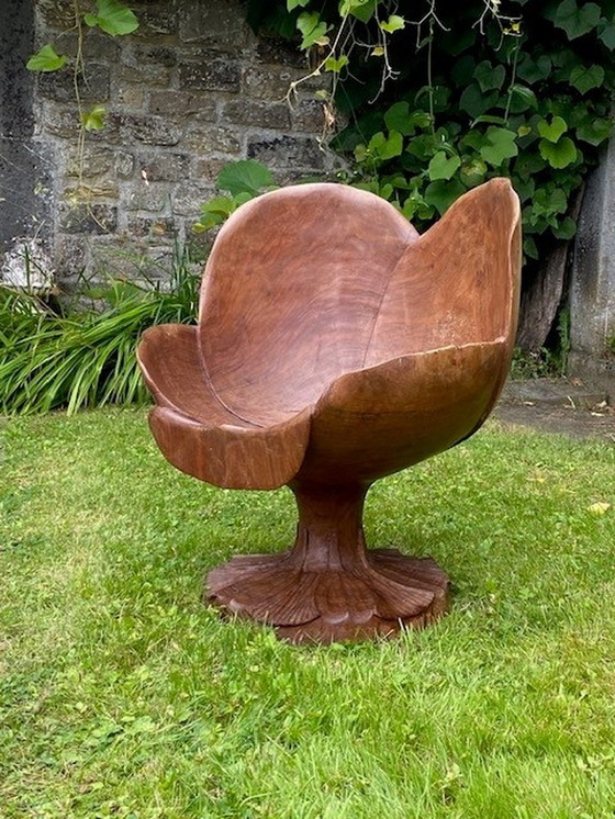 Image 1 of Chaise d'art en bois