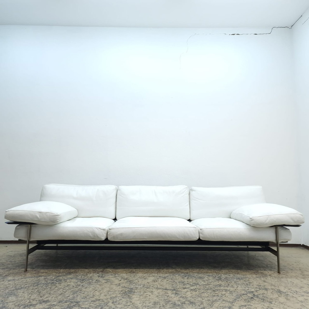 B B Italia Diesis Leather Sofa Designer Sofa Couch Modern