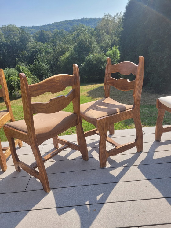 Image 1 of 4x Chaises Guillerme Et Chambron