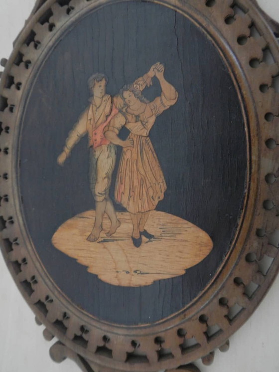 Image 1 of Olive Wood Mirror 1930