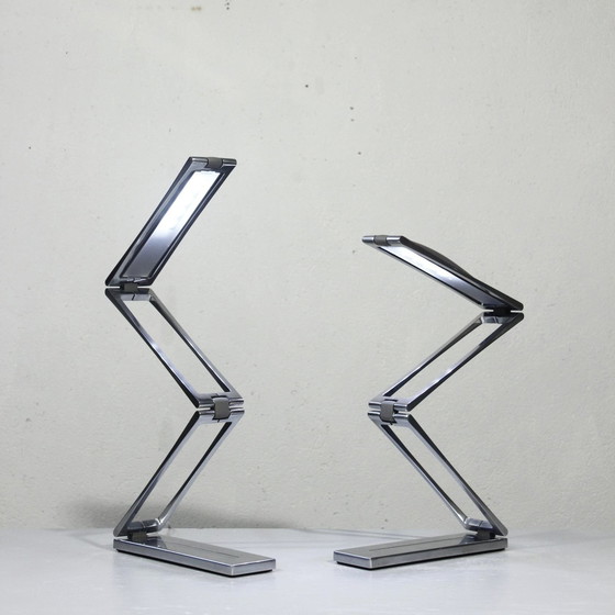 Image 1 of Pair Of "Chain" Touch Lamps Design Ilaria Marelli For Nemo Cassina 2007