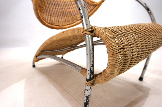 Image 1 of Rattan Streamline lounge chair, 1970