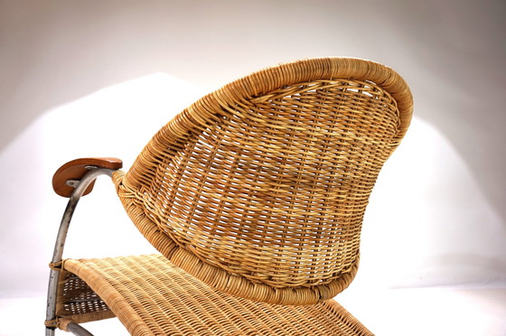 Image 1 of Rattan Streamline lounge chair, 1970