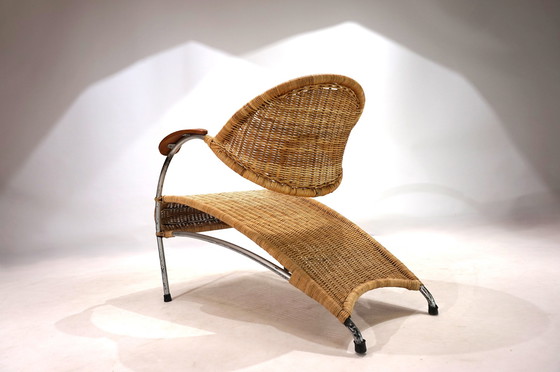 Image 1 of Rattan Streamline lounge chair, 1970